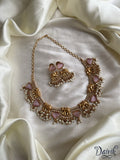 Elephant Guttaspusalu Necklace In 5 Variants Light Pink Necklace