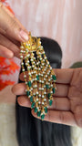 Kundan Layered Pearl Premium Hair Pin/Chotti