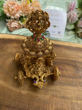 Antique Lakshmi Chariot Kumkum Box