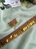 Elakkathali Ruby Choker with Earrings