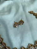 Flower Petal Design Necklace with Earrings