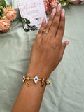 Anti Tarnish Evil Eye Charm Bracelet