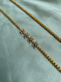 Gold Finish AD Moap Chain (26 Inches)