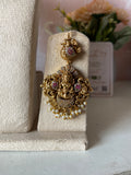 3D Antique Lakshmi Peacock Choker with Balis