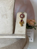 Pure Kemp Brass Flower Choker with Earrings