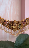 Antique Lakshmi Pearl Hanging Necklace with Balis