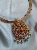 Ganesha Peacock Pendant Hasli Necklace