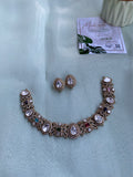 Mossonite Victorian Necklace with earrings