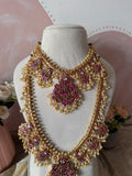 Pure Kemp Brass Short and Long Necklace with Earrings