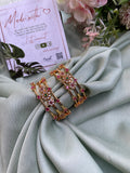 Kid's Floral Ruby Bangle Combo