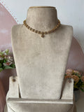 Diamond Look alike Floral Necklace with Earrings
