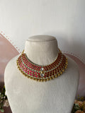 Pure kemp Brass Jadau Necklace
