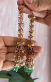Kemp Jhumkas with kemp Mattal