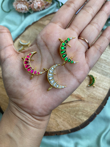 Half Moon Jadau Kemp Bugadi ( Top Earring )