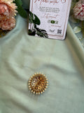 Kemp Ruby Green Saree Pin