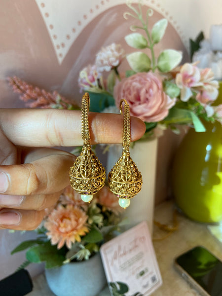 Non Idol Hook Jhumkas