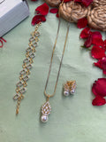 Valentine Combo - 4 ( Pendant Set with Bracelet )
