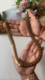 Lakshmi Jadau Antique Kasumalai (Coin Haram) with Jhumkas