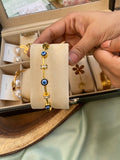 Anti Tarnish Evil Eye Bracelet