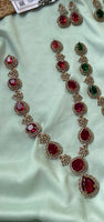 Victorian AD Long Haram with Earrings in 3 Colors (Price for Each)