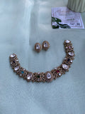 Mossonite Victorian Necklace with earrings