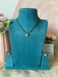 AD Floral Pendant Mangalsutra with Studs