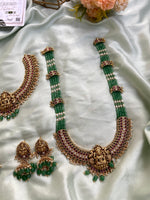 Short and Long Lakshmi Kemp Necklace with Earrings