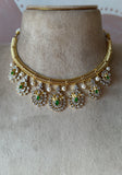 AD Multi Pendant Necklace with Earrings
