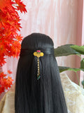 Kundan Lotus Coin / Kasumalai Handmade Hair Pin