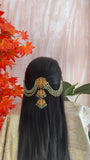Lakshmi short JadaBillai with Green beads Mattal