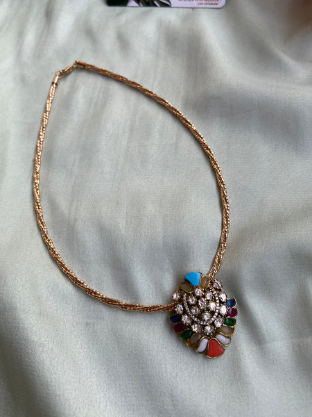Xuping Multi Color Pendant Chain