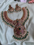 Kemp Ruby Green Pendant Necklace with Earrings