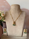 Lakshmi Pendant Simple Chain with Earrings