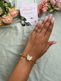 Anti Tarnish Evil Eye Butterfly Bracelet