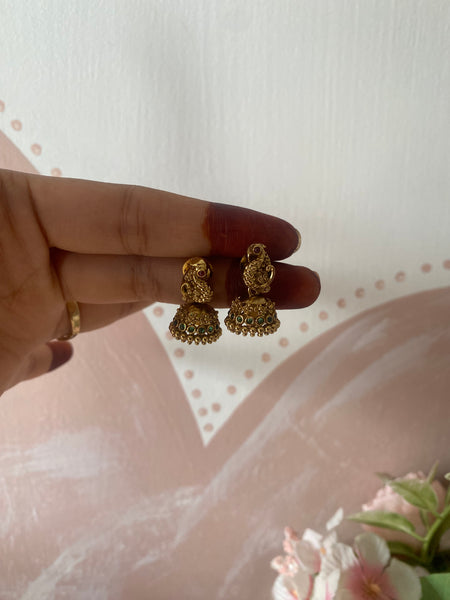 Antique kids Peacock Jhumkas