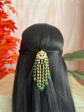 Kundan Layered Pearl Premium Hair Pin/Chotti