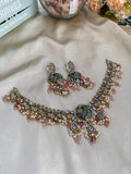 Victorian Peacock AD Beads Necklace with Earrings in 3 variants