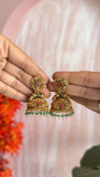 Traditional Peacock Antique Jhumkas