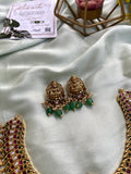 Short and Long Lakshmi Kemp Necklace with Earrings