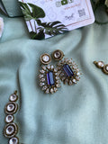 Moissanite Hasli Pendant Necklace with Earrings in 5 Colors
