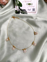 Invisible Jadau Floral Necklace:Chain