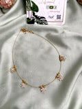 Invisible Jadau Floral Necklace:Chain
