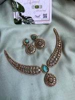 Victorian AD Hanging Pendant Choker with Earrings (Price for Each)