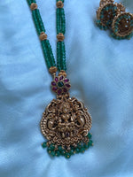 Lakshmi pendant flower Jhumkas