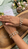 Simple AD Pearl Bangle - Set of 4