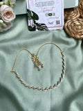 Simple AD Necklace with Earrings