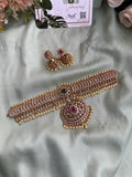 3 in 1 Pure kemp Jadau Choker with Jhumlas (Interchangeable Pendants)