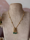 Lakshmi Pendant Simple Chain with Earrings