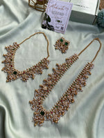 Guttapusalu Short and Long Necklace with Rice Pearl Beads (Price each for Combo, Long and Short)