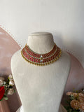 Pure kemp Brass Jadau Necklace